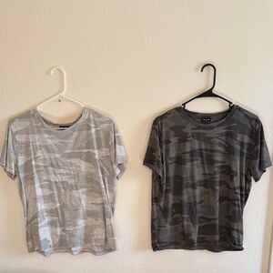 Camo T-Shirts - Gray and Green